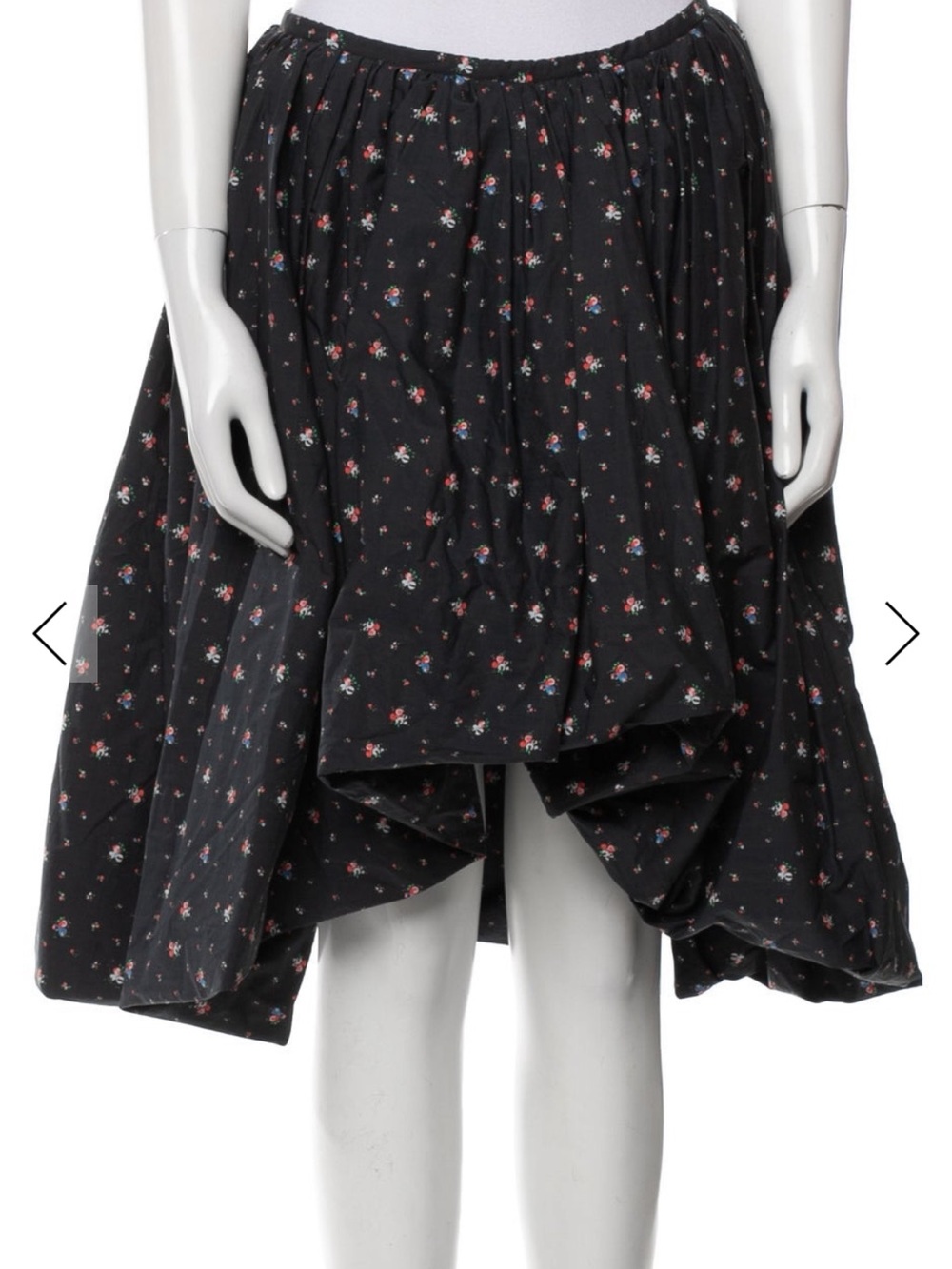 MOLLY GODDARD floral high low a line asymmetrical skirt
